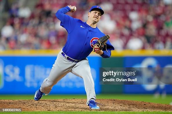 Michael Rucker of the Chicago Cubs pitches in the fifth inning... News ...