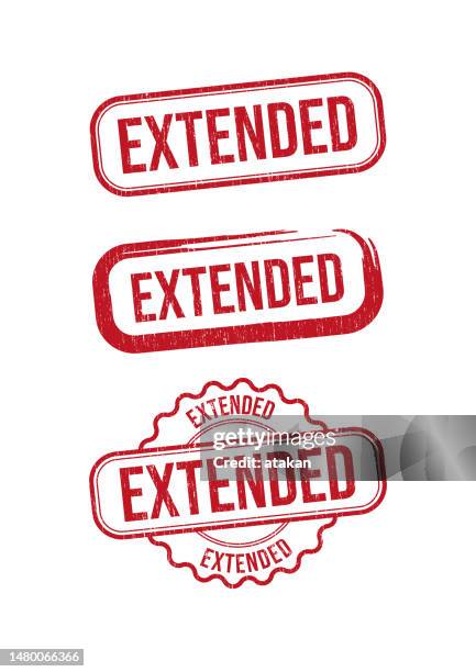 extended stamp - stretching stock illustrations