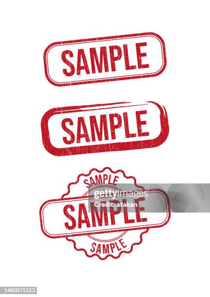 sample stamp - fabric swatch stock illustrations