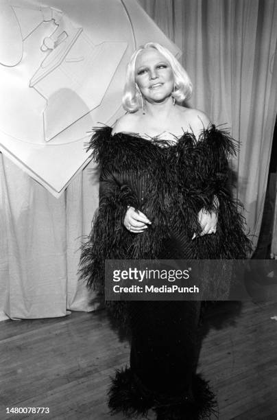 Peggy Lee at the 24th Annual Grammy Awards at the Shrine Auditorium on February 24, 1982.