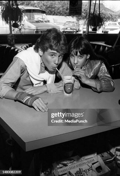 Rad Daly and Danielle Brisebois at the Jerry Lewis Score A Strike Against Muscular Dystrophy at Matador Bowl on March 28, 1981.