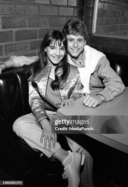 Rad Daly and Danielle Brisebois at the Jerry Lewis Score A Strike Against Muscular Dystrophy at Matador Bowl on March 28, 1981.