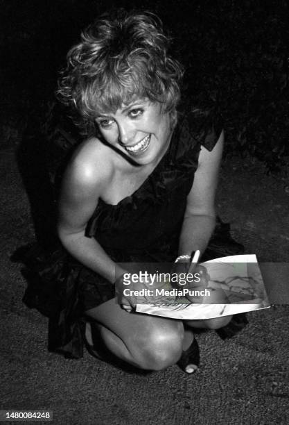 Catherine Hicks at the party for Larry Thompson in California on August 14, 1982.