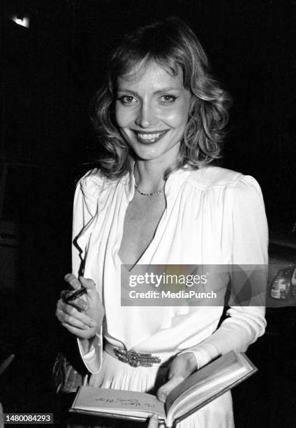 Cindy Morgan at the party for Larry Thompson in California on August 14, 1982.