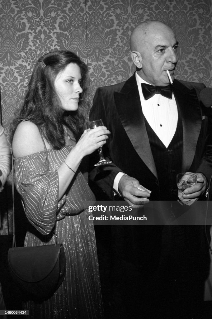 Telly Savalas and Julie Hovland at the George Burns 85th Birthday