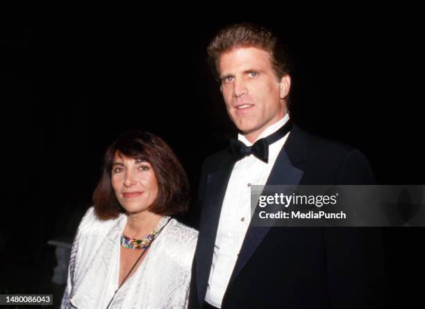 Ted Danson and Casey Coates during Actors Fund Benefit on September 12, 1987 in Beverly Hills, California