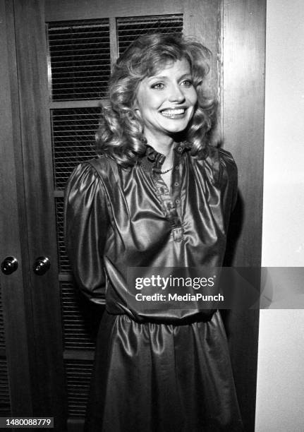 Cindy Morgan at the Summer Lovers screening after party at The Egg Factory in Universal City, California on July 12, 1982.