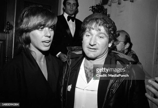 Robin Williams and wife Valerie Velardi seen at Chasen's on January 23, 1982