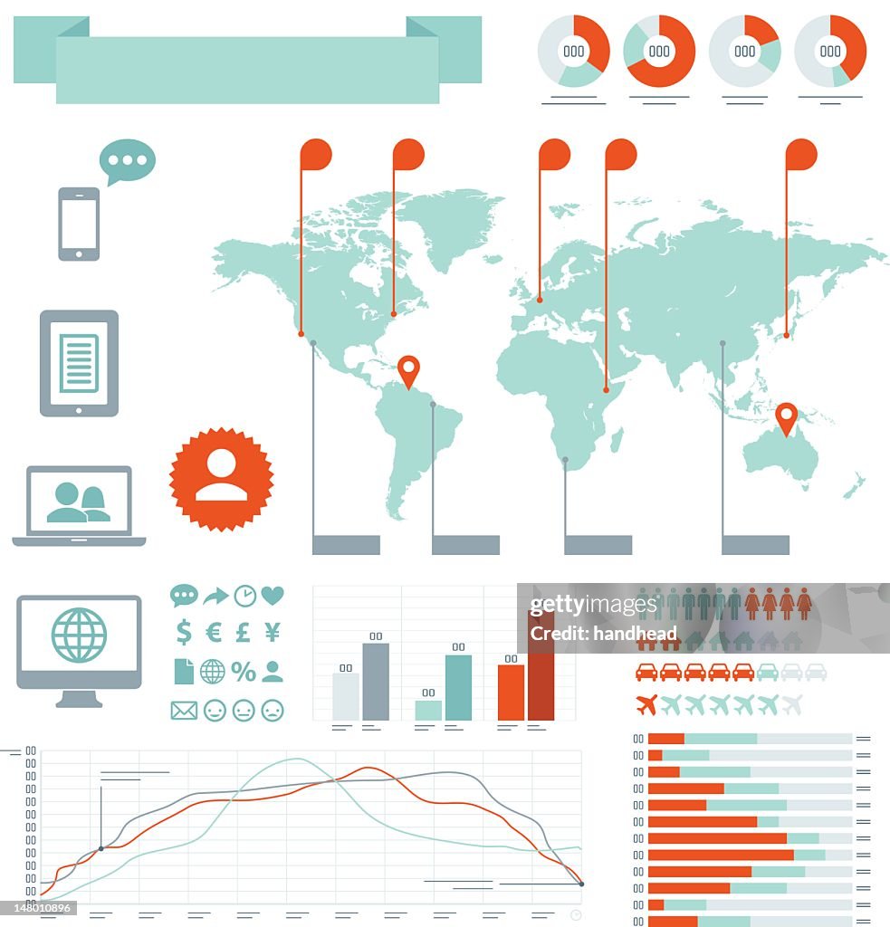 Infographics icons and design elements