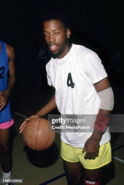 Kadeem Hardison at the Pro-Celebrity Charity Basketball Tournament on June 24, 1989 at Pepperdine University in Malibu, California