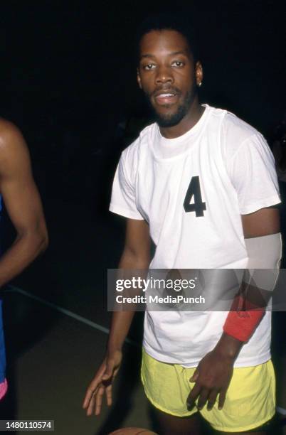 Kadeem Hardison at the Pro-Celebrity Charity Basketball Tournament on June 24, 1989 at Pepperdine University in Malibu, California