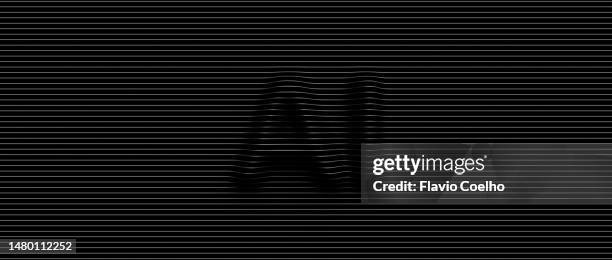 ai - artificial intelligence - emergence - scanlines stock pictures, royalty-free photos & images