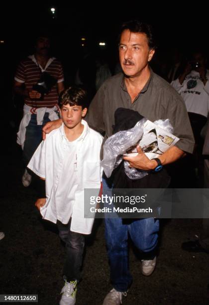 Dustin Hoffman and son, circa 1990's