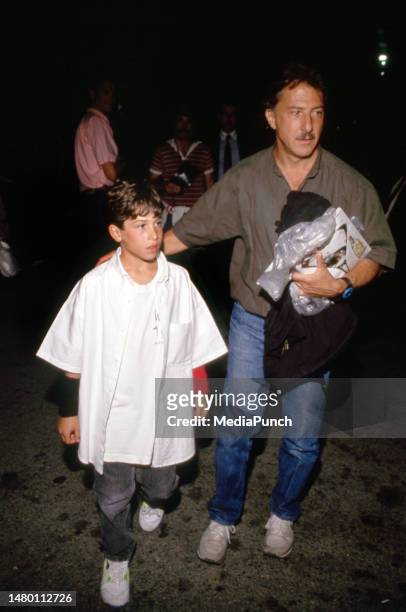 Dustin Hoffman and son, circa 1990's