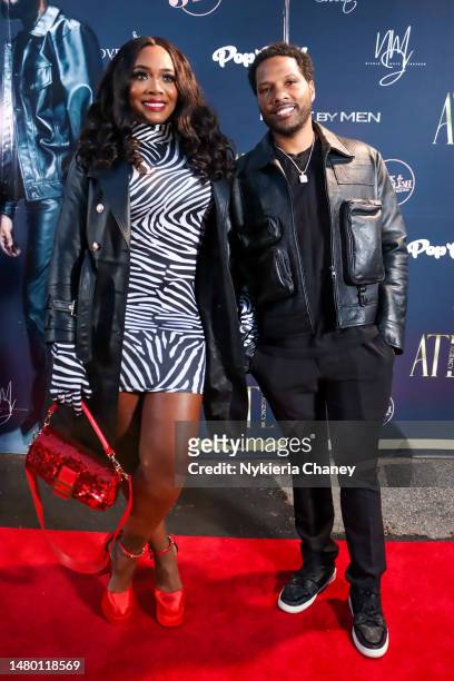 Yandy Smith-Harris and Mendeeceess Harris attend ATL Agency Launch at Truth Lounge on April 4, 2023 in Atlanta, Georgia.