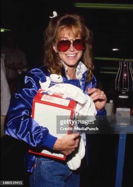 Lisa Eilbacher at Hollywood All-Stars Night Baseball Game August 1986 at Dodger Stadium in Los Angeles, California.