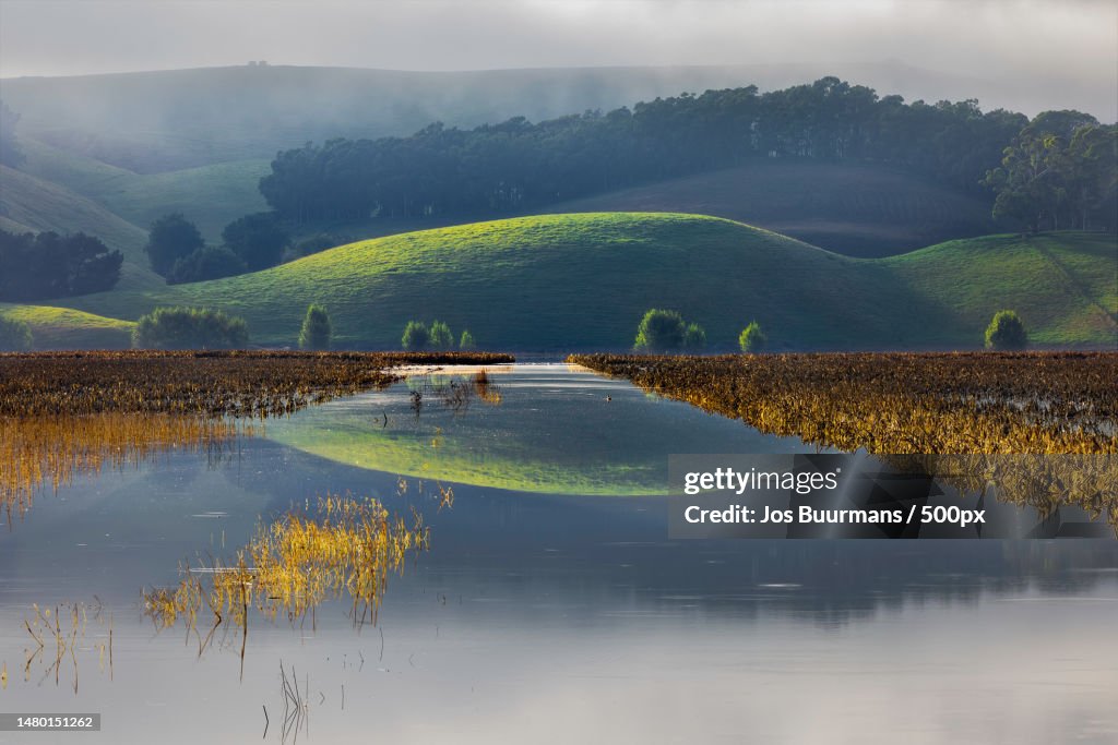 Scenic view of lake against sky,New Zealand