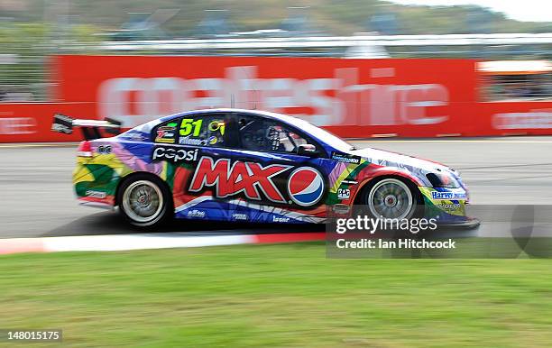 Jacques Villeneuve drives the Pepsi Max Crew Holden during qualifying for race 15 of the V8 Supercar Championship Series at Reid Park on July 8, 2012...