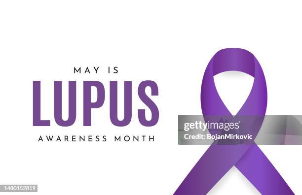 lupus awareness month, may. vector - systemic lupus erythematosus stock illustrations