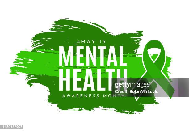 mental health awareness month background, may. vector - intellectual disability stock illustrations