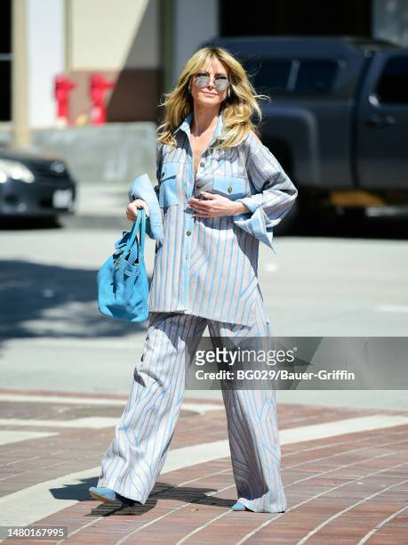 Heidi Klum is seen arriving at the 'America's Got Talent' Show on April 05, 2023 in Pasadena, California.