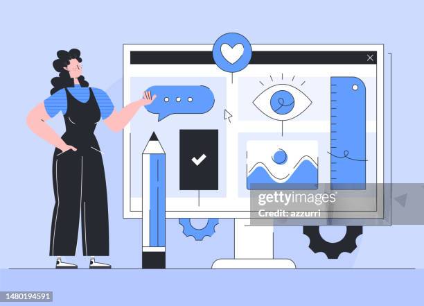 kreative prozess illustrationen - projektmanagement stock-grafiken, -clipart, -cartoons und -symbole