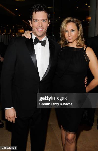 Singer Harry Connick Jr. And actress Jill Goodacre arrive at the 52nd Annual GRAMMY Awards - Salute To Icons Honoring Doug Morris held at The Beverly...