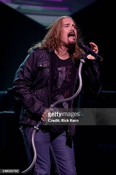Vocalist James LaBrie of Dream Theater performs at ACL Live on July 7, 2012 in Austin, Texas.