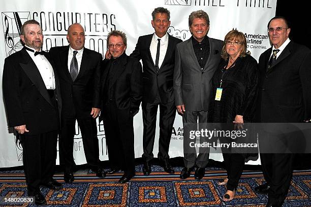 Johnny Mandel, Billy Joel, Paul Williams, David Foster, Peter Cetera, President of Songwriters Hall of Fame Linda Moran and John LoFrumento ASCAP...