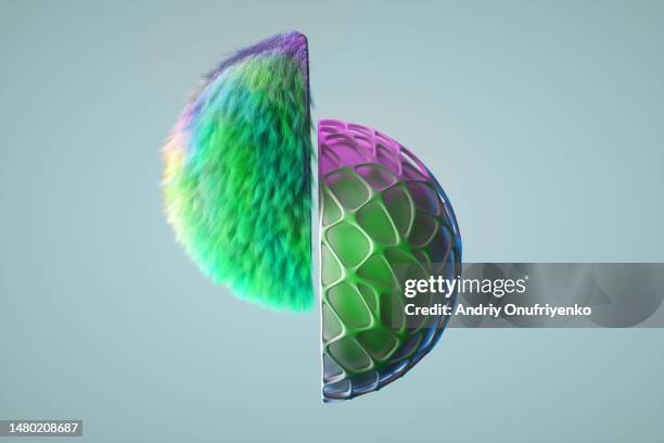 contrast hemispheres - symmetry stock pictures, royalty-free photos & images