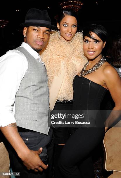 Singers Ne-Yo, Ciara and Toni Braxton during the 52nd Annual GRAMMY Awards - Salute To Icons Honoring Doug Morris held at The Beverly Hilton Hotel on...