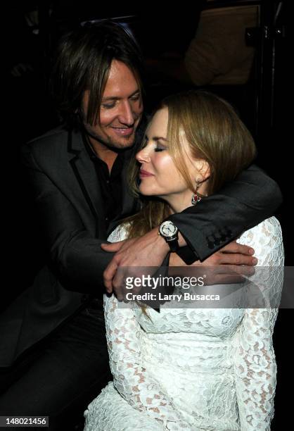 Keith Urban and Nicole Kidman attend the Capitol Records Party following the 44th Annual CMA Awards at Sambuca on November 10, 2010 in Nashville,...