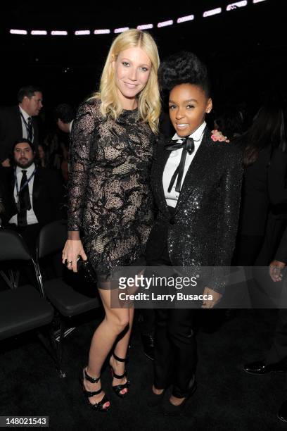 Actress Gwyneth Paltrow and singer Janelle Monae attend The 53rd Annual GRAMMY Awards held at Staples Center on February 13, 2011 in Los Angeles,...