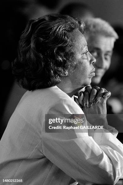 Portrait de Lucette MichauxChevry, en juillet 1987. News Photo Getty