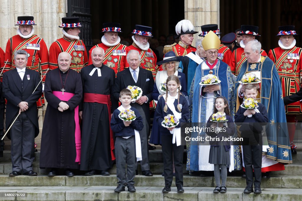 King Charles III And The Queen Consort Attend The Royal Maundy Service