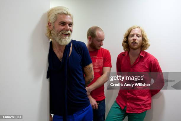 Scottish rock band Biffy Clyro photographed at Wembley Stadium in 2010