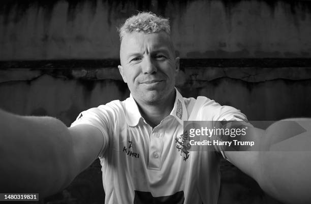 Peter Siddle of Somerset poses for a photo following Day One of the LV= Insurance County Championship Division 1 match between Somerset and...