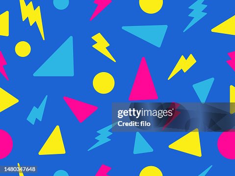 Seamless Repeating Retro 80's Background Pattern Seamless Repeating Retro 80's Background Pattern