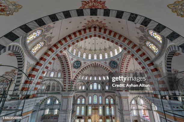 the fatih mosque in fatih district of istanbul, turkey - fatih mosque stock pictures, royalty-free photos & images