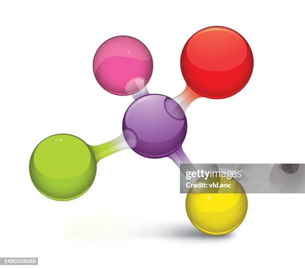 molekül-symbol - chemische formel stock-grafiken, -clipart, -cartoons und -symbole