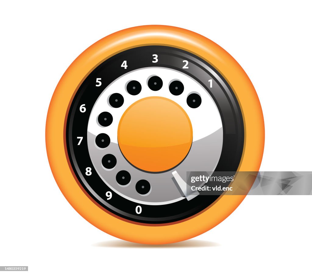 Rotating Tracker Dial Rotary Phone Dial High-Res Vector Graphic - Getty Images