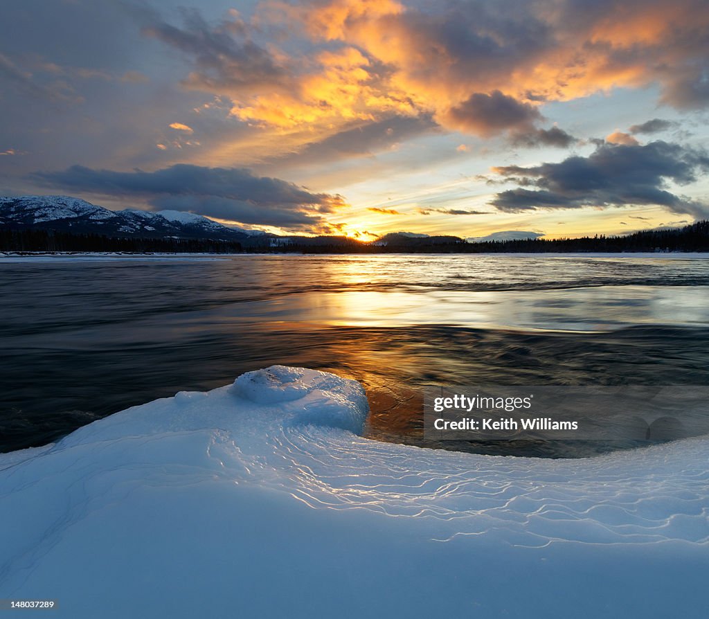 Ice-shelf in Yukon River