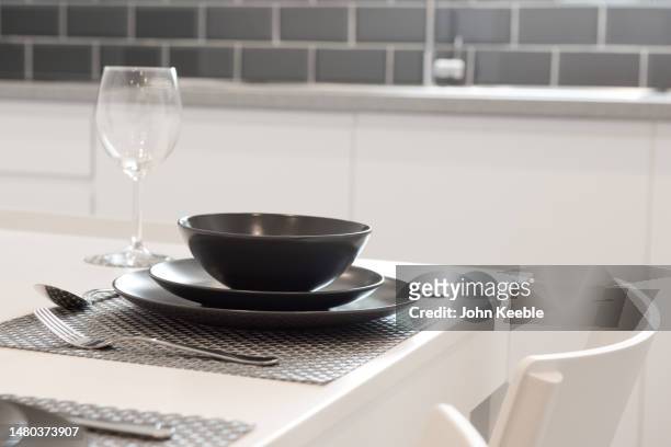 property interiors - place mat stock pictures, royalty-free photos & images