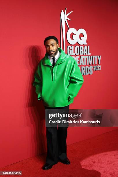 Donald Glover attends the 2023 GQ Global Creativity Awards at WSA on April 06, 2023 in New York City.