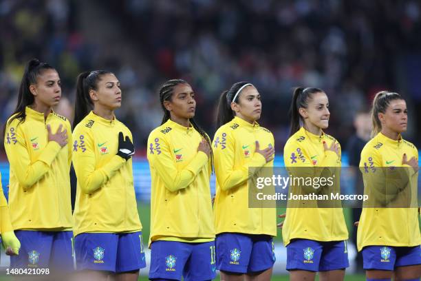 Lauren Eduarda Leal Costa, Beatriz Zaneratto Joao, Geyse da Silva Ferreira, Antonia Ronnycleide da Costa Silva, Luana Bertolucci Paixao and Tamires...