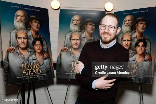 Ari Aster attends "Beau Is Afraid" special screening at Metrograph on April 06, 2023 in New York City.