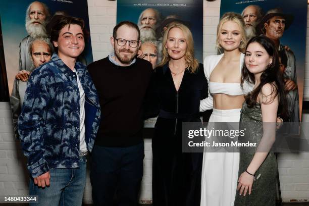 Armen Nahapetian, Ari Aster, Amy Ryan, Kylie Rogers and Julia Antonelli attend "Beau Is Afraid" special screening at Metrograph on April 06, 2023 in...