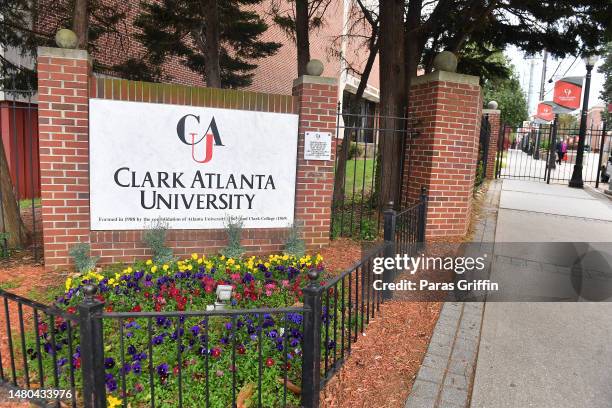 General view of Clark Atlanta University during the HBCU screening of "All American: Homecoming" at Clark Atlanta University on April 06, 2023 in...