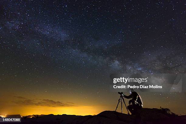 milky way - astronomie stock-fotos und bilder