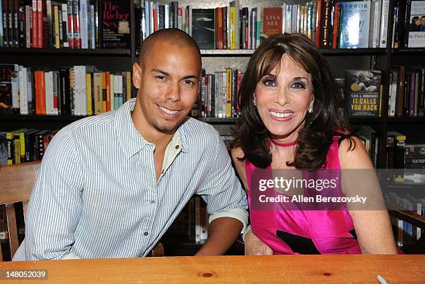 Actor Bryton James and actress Kate Linder attend the book signing of "The Young And The Restless Life Of William J. Bell" by Lee Phillip Bell and...